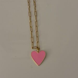 Pink Heart Necklace